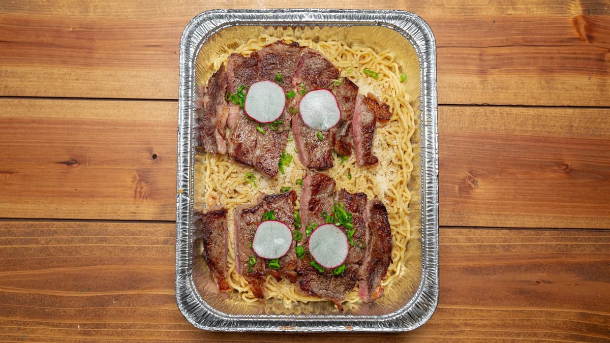 Ribeye Steak Noodles Tray menu item