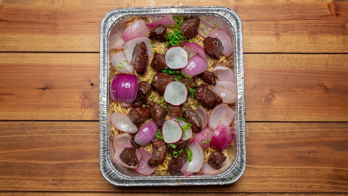 Filet Garlic Noodles Tray menu item